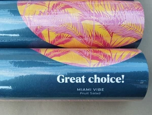 Lust Home Miami Vibe Wallpaper Fruit Salad yellow pink Same Batch New Sealed - Picture 1 of 3