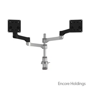 R-GO Tools Ergoguys Zepher 4 Desk Mount - Matte Silver, Black - RGOVLZE4TWSI - Picture 1 of 1