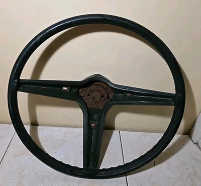 GM 1969 1970 1971 1972 1973 1974 GTO Firebird Dark Green Steering Wheel Pontiac  - Image 1 of 4