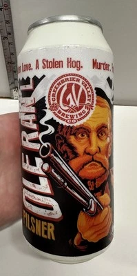 Greenbrier Valley Brewing Pilsner beer tap handle Beer Can Man Cave Bar Rare - Image 1 of 4