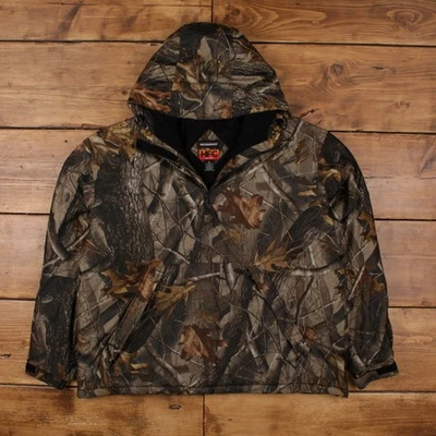Vintage HFC Equipment Outdoor Jacket XL Real Tree Camouflage Brown - Image 1 of 4