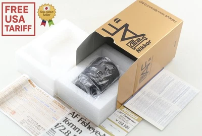 [Sin usar en caja] Lente gran angular Nikon AF ojo de pez NIKKOR 16 mm f2,8 D de JAPÓN Foto 1 de 4