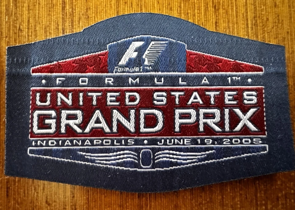 Formula one United States Grand Prix Indianapolis , June 10, 2005 event patch - Image 1 of 1