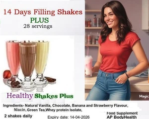 14 Days Slimming Weight loss Shake plus |Meal Replacer Diet Shakes - Picture 1 of 2