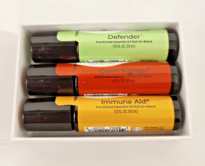 Juego de 3 mezclas de aceites esenciales Stay Well de terapia vegetal 10 ml luchador contra gérmenes inmune Foto 1 de 3