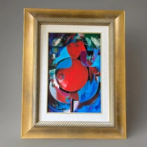 Domingo, Domingo (b 1942) Pintura Original Abstracta Mujer Firmada - Imagen 1 de 5