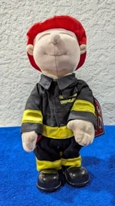 Beverly Hills Teddy Bear Company Bombero que canta God Bless The USA Doesn't Wk - Imagen 1 de 12