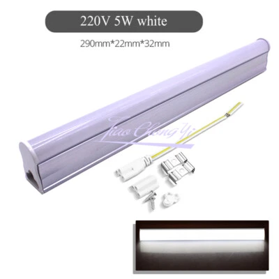 T5 LED Tube Light Integrated Fluorescent Energy Saving Milky Cover 5W 220V 29CM - Image 1 of 4