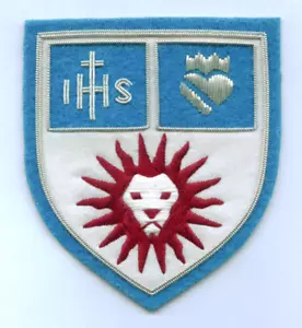 Loyola Marymount University Jesuit Emblem Seal IHS Catholic Patch City College E - Imagen 1 de 5