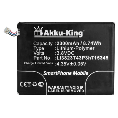 Akku-King Akku für Vodafone Mobile Wifi R216-z LI3823T43P3H715345 - 2300mAh - Bild 1 von 3