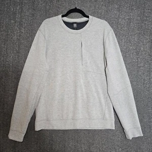 Lululemon Sweater Mens Large Crewneck Sweatshirt Pullover Zip Pocket Athletic - Picture 1 of 10