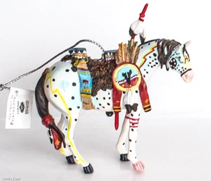 "Trail of Painted Ponies Ornament, "War Pony" #1496 Westland 2003 COMO NUEVO *RARO* - Imagen 1 de 7