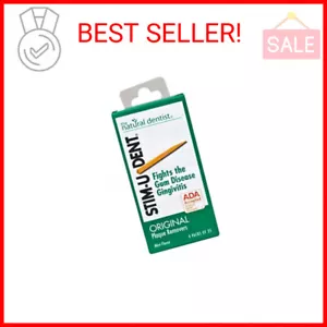 The Natural Dentist Stim-U-Dent Removedores de Placa Originales, Como Nuevo, 100 Ct - Imagen 1 de 2