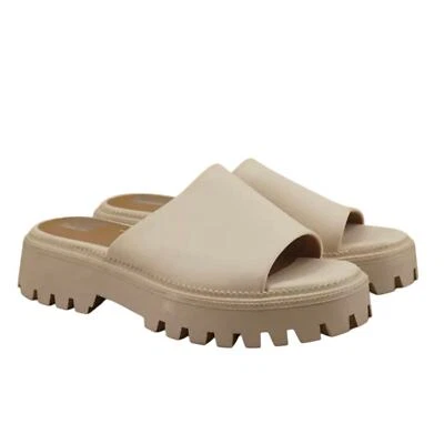 Sandalias Dolce Vita para mujer Liliah Slide plataforma suela gruesa blanca talla 8 Foto 1 de 3