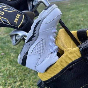 Custom Nike Air Jordan 5 Retro Low White Cement Black Golf Putter Head Cover EUC - Picture 1 of 8