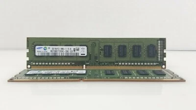 4GB Samsung 2x2GB PC3-12800U-11-10-A0 M378B5773CH0-CK0 1Rx8 DDR3 Desktop Ram - Image 1 of 3