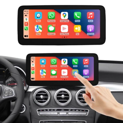 12.3' Wireless CarPlay Touch Screen Stereo NTG5.0 For Benz C W205 X253 V W447 RT - Image 1 of 4