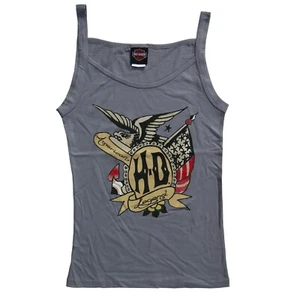 Camisetas para damas niñas Harley Davidson con frente de águila gráfica algodón camisetas sin mangas 122 - Imagen 1 de 2