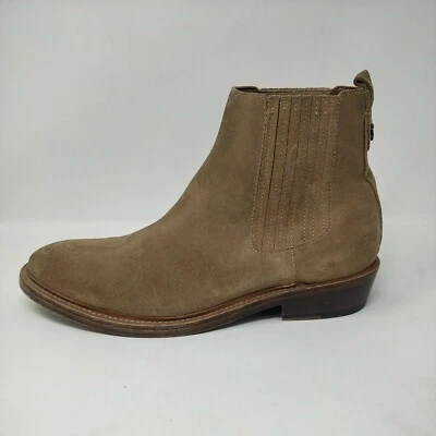 Coach Chelsea Ankle Boots Men's Tan Brown Suede Size US 10D / EU 43 Pull On - Image 1 of 4