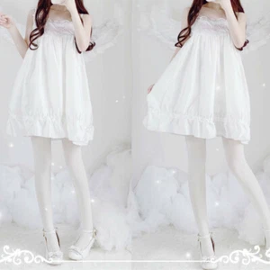 Vestido Lolita Bordado Sin Mangas Encaje Volantes Faldas Camisón Prendas para dormir Niñas - Imagen 1 de 11