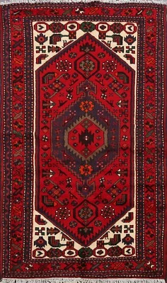 Geometric Hamedan Traditional Tribal Handmade Area Rug Wool Oriental Carpet 3x5 - Image 1 of 4