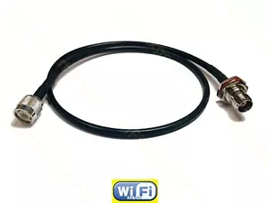 LMR240 TNC MALE to TNC FEMALE BULKHEAD Coaxial RF Pigtail Cable 10 to 50 feet US - Picture 1 of 1