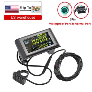 EBike 24V/36V/48V/60V SW900 Colorful LCD Display Power Speed Meter Control Panel - Picture 1 of 16