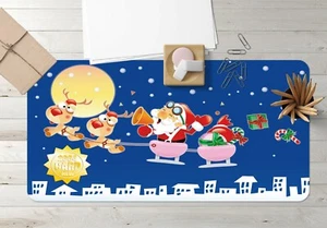 3D Horn Gift Antelope G26 Christmas Non-slip Desk Mat Keyboard Pad An - Picture 1 of 6