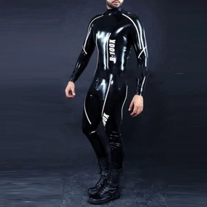 Gummi Rubber Latex Racing Catsuit Sport Bodysuit Cosplay Zentai 0.4mm S-XXL - Picture 1 of 3