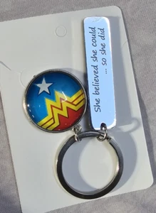 Wonder Woman Keychain - Stainless Steel - Picture 1 of 2