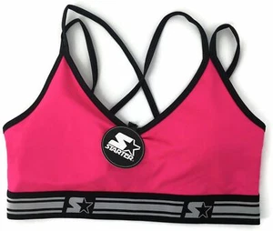 Starter Sport BH Damen S Power Pink Schwarz Crossback CrossFit Gym Ladies Neu - Bild 1 von 2