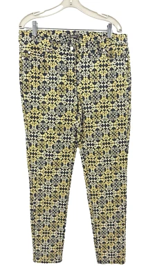 Jeans J McLaughlin Lexi Newport estampado de desplazamiento para mujer talla 10 dorado negro elástico Foto 1 de 4