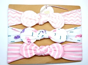 3 piezas diadema rosa moño diadema elástica para el cabello para niños pequeños floral * Reino Unido - Imagen 1 de 29