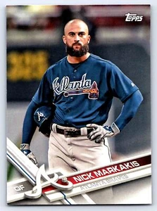 2017 Topps Atlanta Braves #ATL-13 Nick Markakis Atlanta Braves BASEBALL Card - Picture 1 of 2