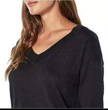 Gap Women's Lightweight Long Sleeve V-Neck Sweater Black Size Med