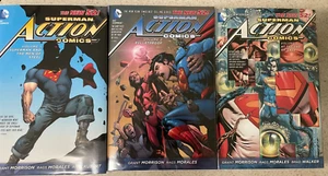 Superman in Action Comics The New 52 volume 1, 2, 3 HC Morrison - Picture 1 of 16