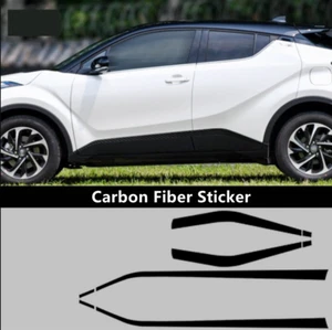 For Toyota C-HR CHR 2018-2023 Car decal Carbon Fiber Door Body Molding Cover - Bild 1 von 4
