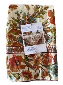 Neu mit Etikett April Cornell WILDBLUMEN Tischdecke 60 x 84 Herbstfarben NEU - Bild 1 von 2