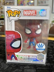 Funko Pop! Vinilo: Marvel - Spider-Man (Facet) - Funko Shop #1246 IN Protector - Imagen 1 de 7