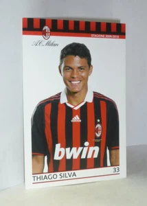 CARTOLINA UFFICIALE - A.C. MILAN (2009/2010) THIAGO SILVA (9,5x14,5 cm) POSTCARD - Imagen 1 de 2