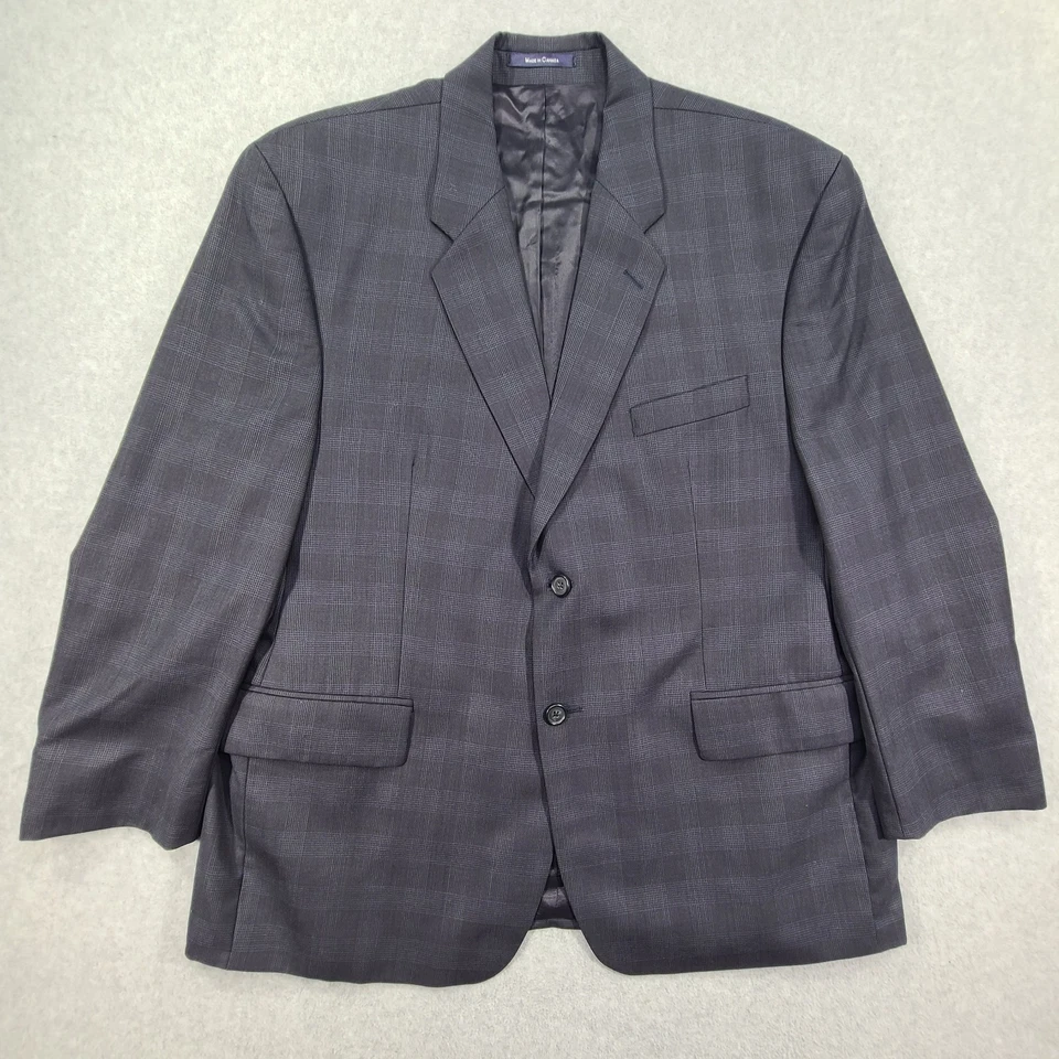 Abrigo Blazer Deportivo de Lana Chaps by Ralph Lauren Hombre 46S Cuadros Azul Marino Unión Foto 1 de 4