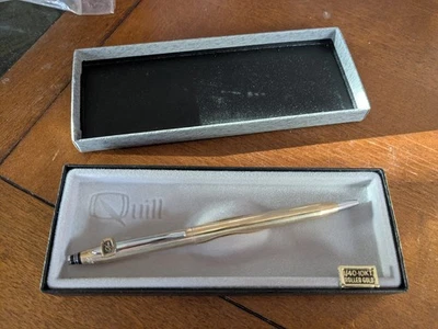 Caneta Vintage Quill Gold 10kt Nunca Usada McDonnell Douglas Teammate of Distinction - Imagem 1 de 3