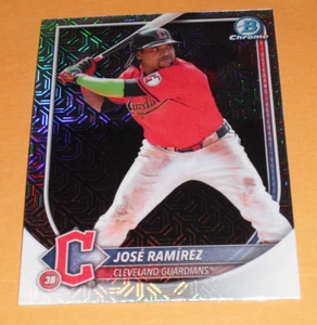 2025 Bowman Chrome Jose Ramirez #89 Mega Box Mojo Refractor Cleveland Guardians - Picture 1 of 2