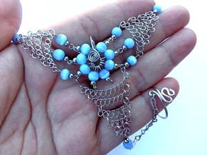 📌Handarbeit 15 bunte Perlen Sklaven Armbänder Peruanisches Alpaka Silber Schmuck Kunst📌 - Bild 1 von 8