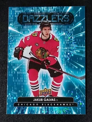 2022-23 Upper Deck Jakub Galvas Blue Dazzlers Rookie Card #DZ-108 - Image 1 of 2