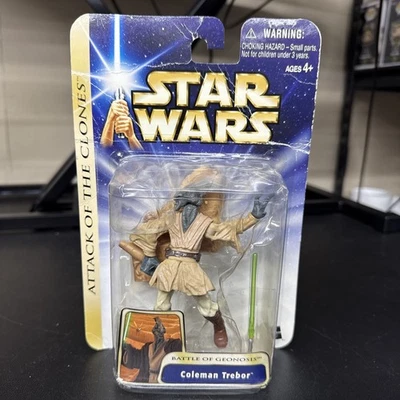 FIGURA STAR WARS ATTACK OF THE CLONE WARS BATTLE OF GEONOSIS COLEMAN TREBOR #24 - Imagem 1 de 2