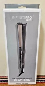 Piastra per capelli Conair ferro piatto ceramica tormalina Infinitipro 1 pollice 455°F - Foto 1 di 2