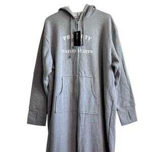 Alexander Del Rossa NEW Unisex XL One Piece Footie Full Body Sweatshirt PJS - Picture 1 of 15