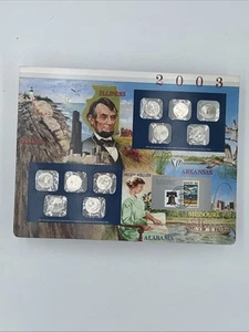 2003 Uncirculated Mint Set Postal Commemorative Society Coins & Stamps - Picture 1 of 6