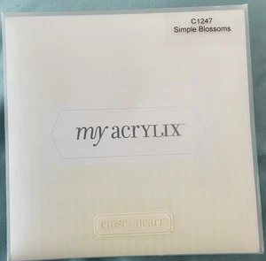 Close To My Heart ~My Acrlix Stempelset~C1247 Simple Blossoms~gebraucht~ - Bild 1 von 3